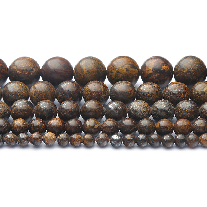 Jewelry Making Stones - 6 8 10mm Naturalne Kamienie Szary
