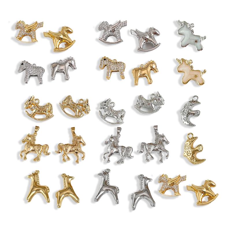 Jewelry Making In La - [HS][LA]1 szt. Zawieszki z Kucykami, Ozdoby