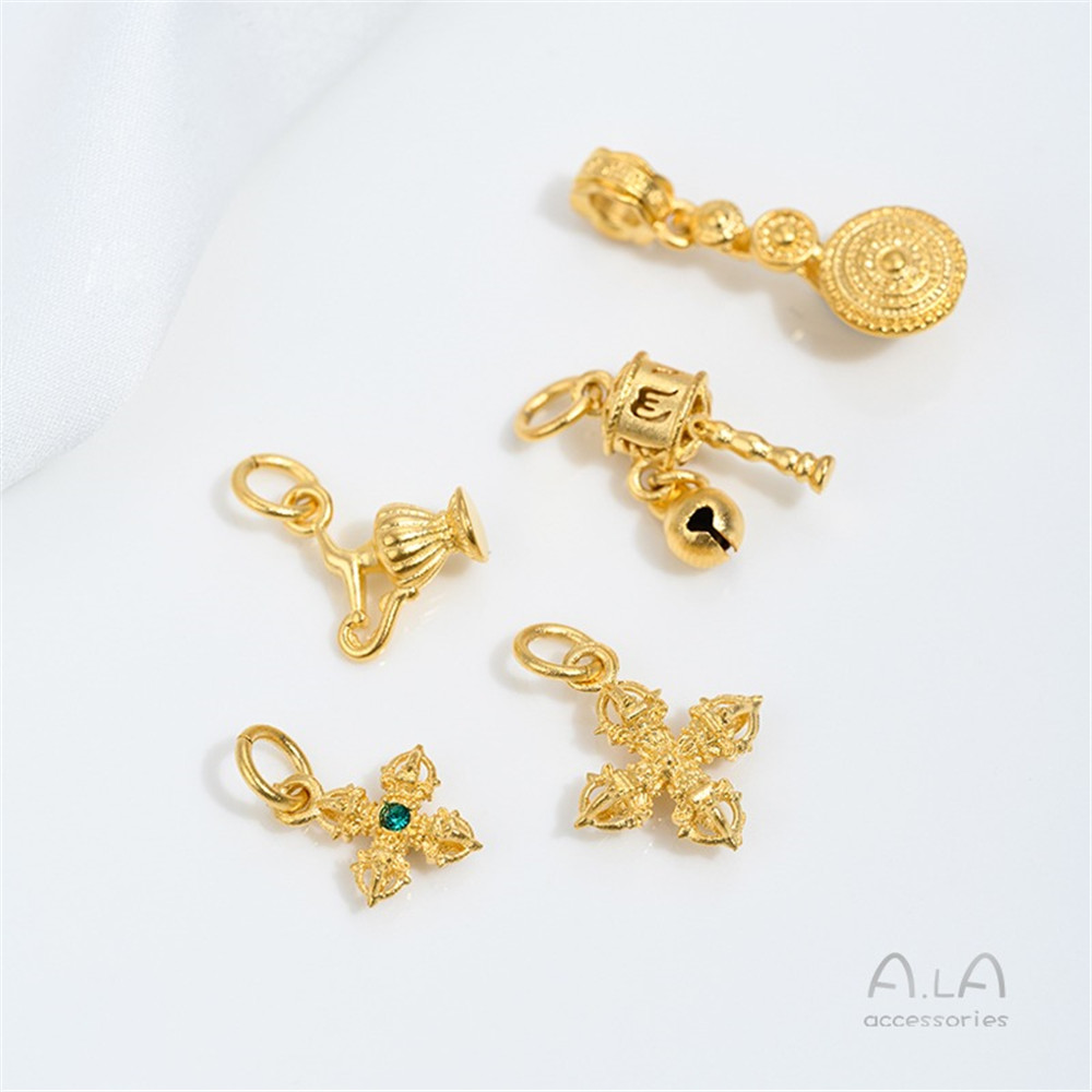Jewelry Making Vietnam - Wietnamskie Złoto Piaskowe Vintage Ruyi Tykwa