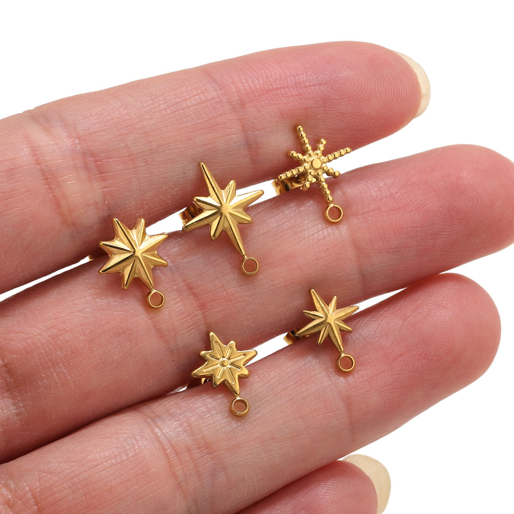 Jewelry Making Tutorials - 6 szt. Kolczyki wkrętki w kształcie