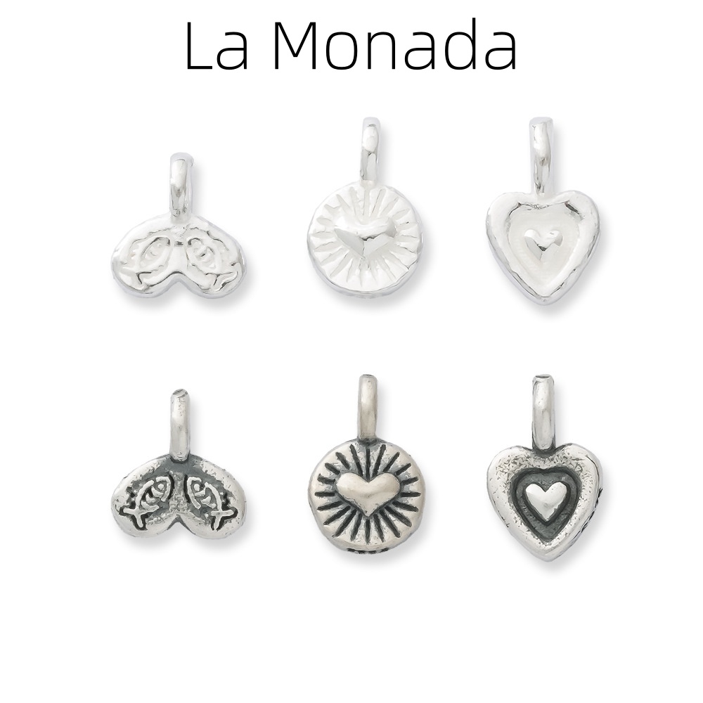 Jewelry Making In La - Srebrne zawieszki w kształcie serca i