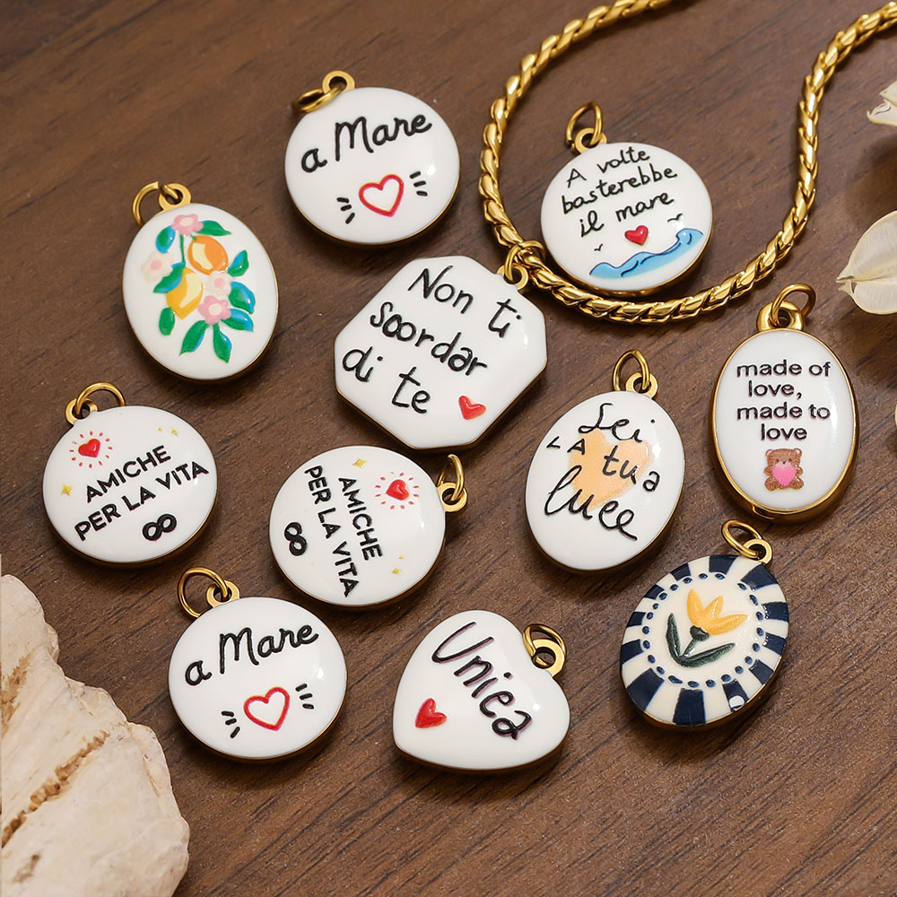 2 szt. zawieszek ze stali nier – Jewelry Making Quotes recenzja i cena
