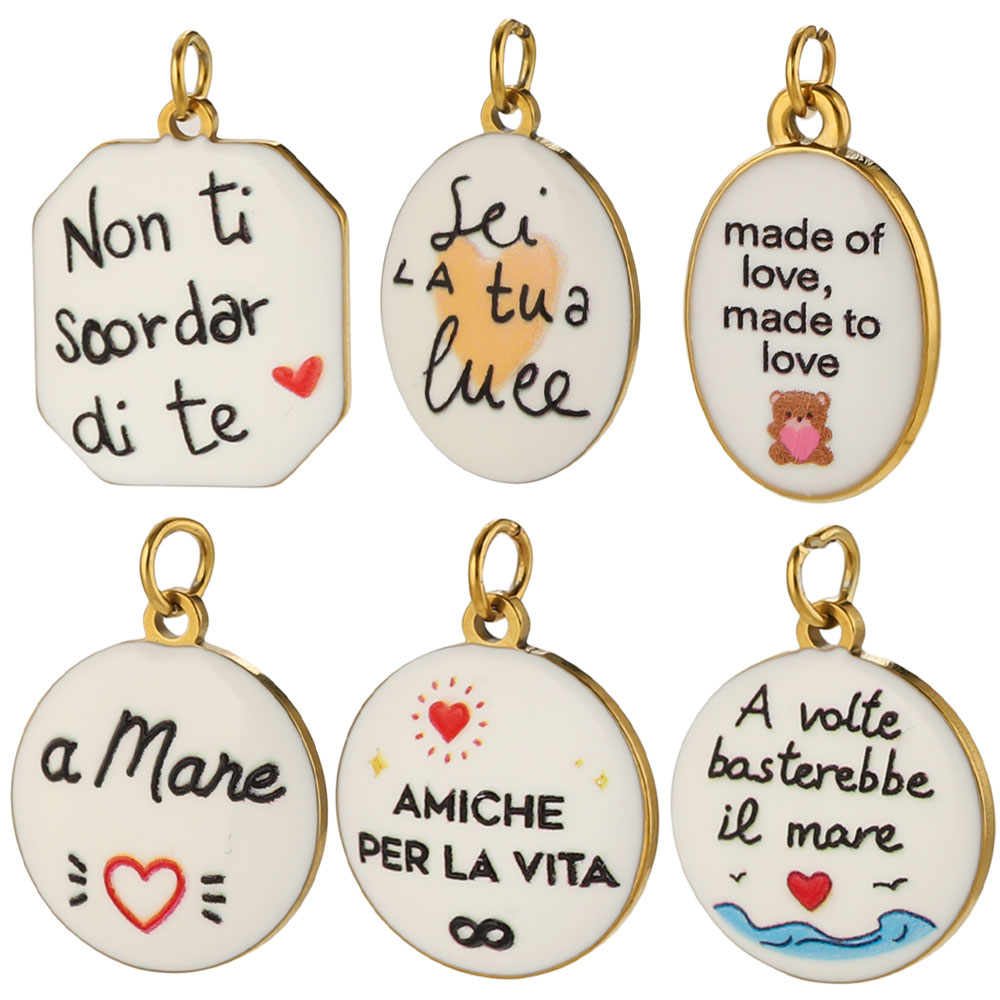 2 szt. zawieszek ze stali nier – Jewelry Making Quotes recenzja i cena